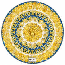 Versace Medusa Rhapsody тарелка 33 см. Синий